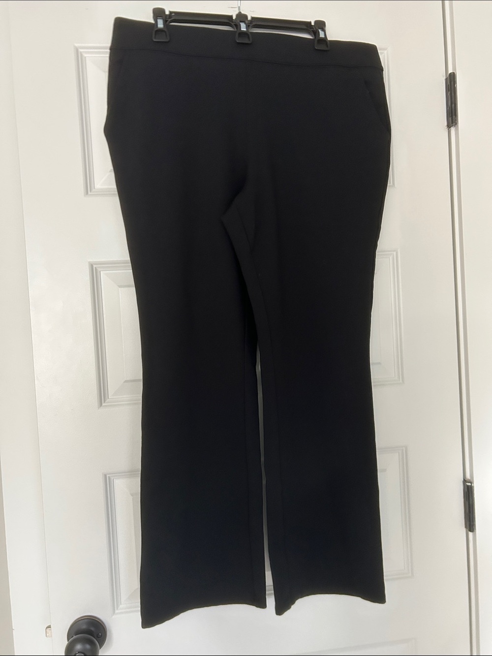 Women's Black Wide-Leg Pants - Sleek Everyday Stretch